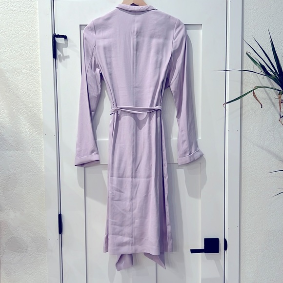 Lilac light wrap jacket with tie belt - Picture 2 of 3